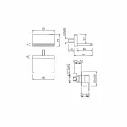 Torneira misturadora de parede com bico cascata Made in Italy - Sika Viadurini