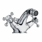 Torneira para bidé de um furo em latão Classic Design Made in Italy - Lisca Viadurini