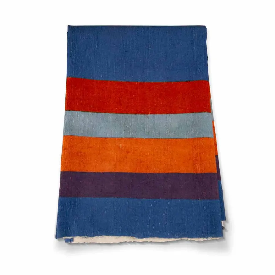 Corredor de arte italiana produzido e pintado à mão em peça única de cânhamo - Marcas Viadurini