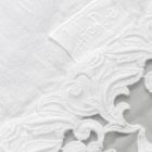 Corredor de Mesa em Linho com Renda Branca Qualidade Italiana de Luxo - Farnese Viadurini