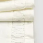 Corredor em linho pesado branco natural com relevo de luxo italiano - Limao Viadurini