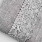 Bolsa de armazenamento para capa de edredom de linho com renda e botões Sinergia - Energis Viadurini