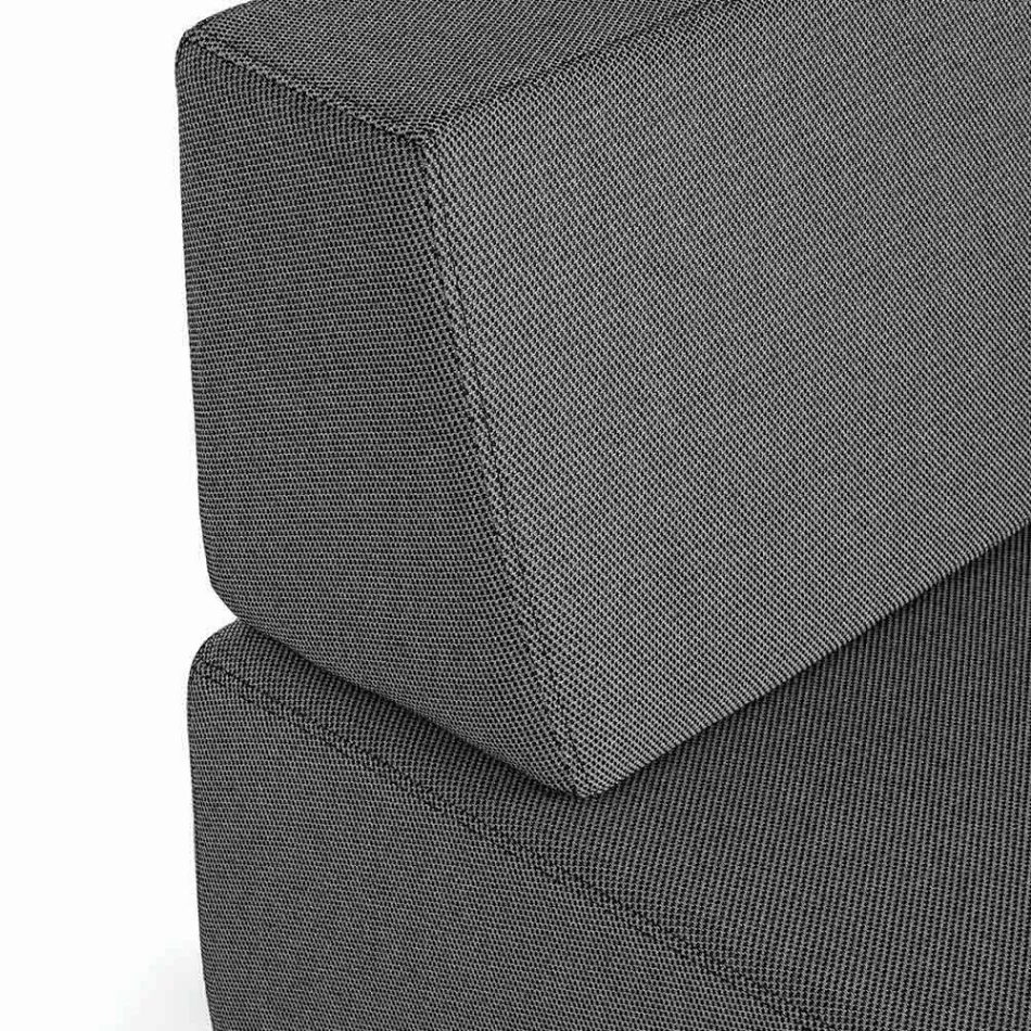 Lounge de canto externo de design moderno em tecido Homemotion - Benito Viadurini