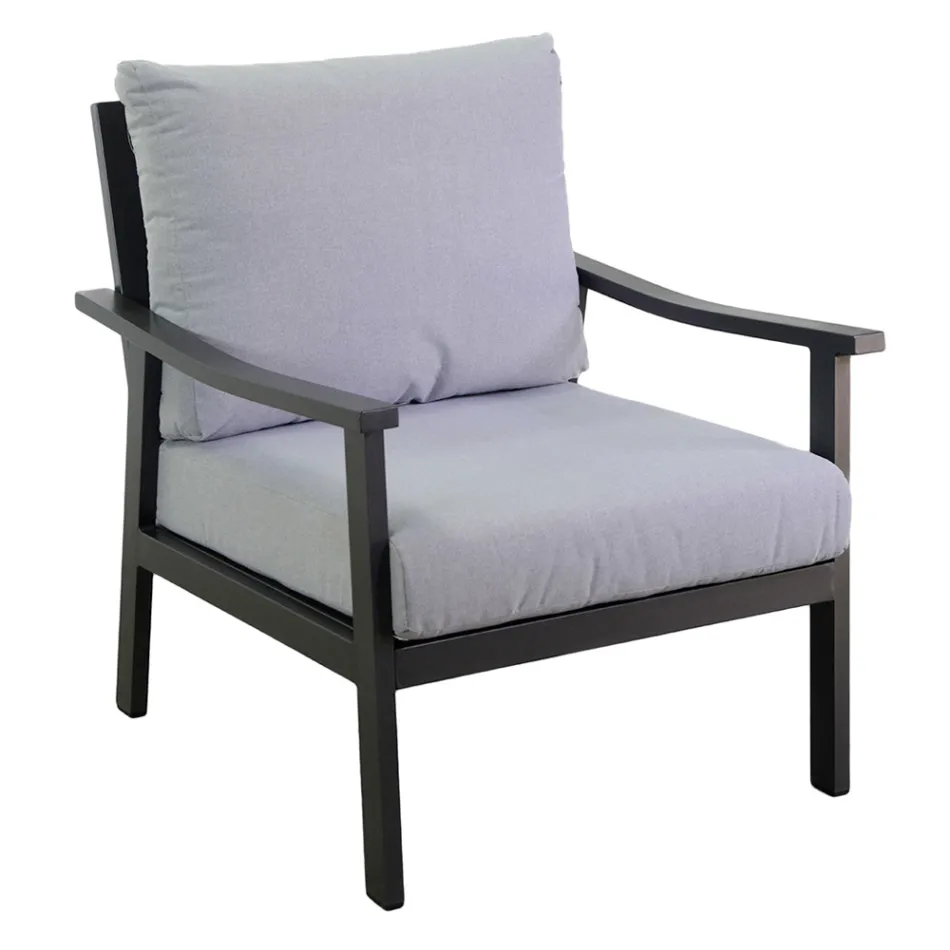 Sala de estar composta por 1 sofá, 2 poltronas e 1 mesa de centro - Ticket Viadurini