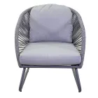 Sala de estar composta por 2 cadeirões com mesa de centro - Suitcase Viadurini