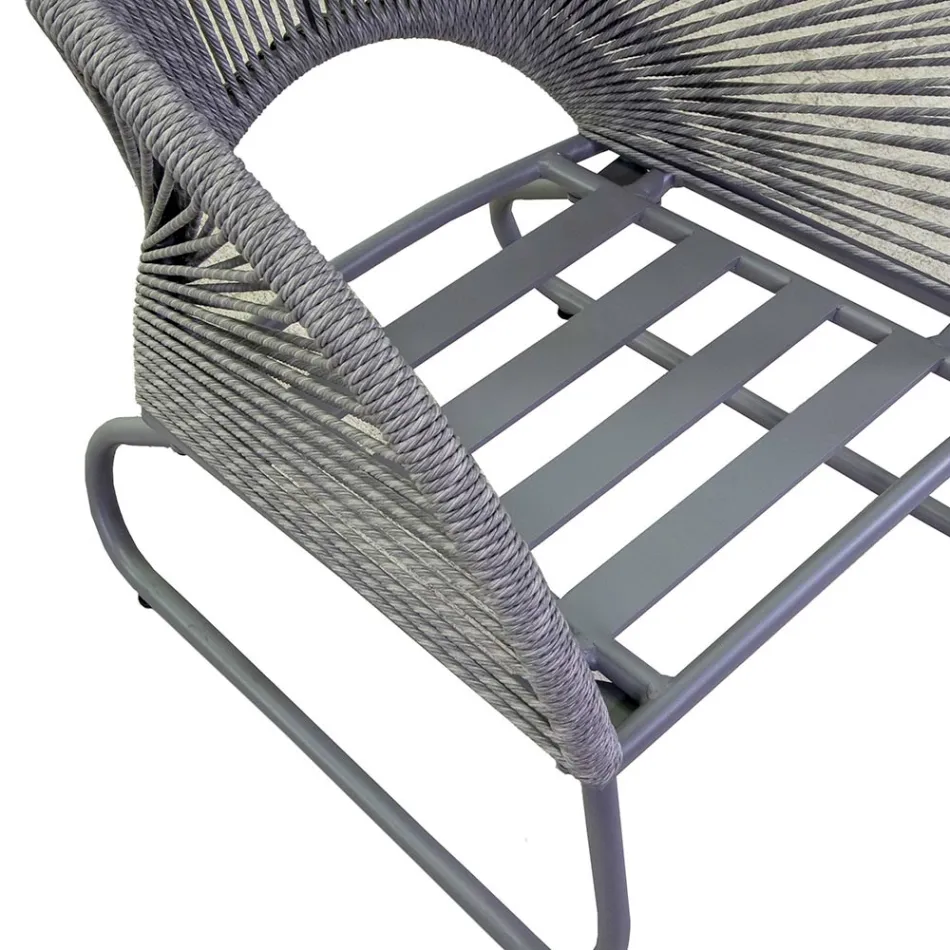 Sala de estar composta por 2 cadeirões com mesa de centro - Suitcase Viadurini