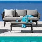 Sala de estar composta por sofá de 2 ou 3 lugares, poltronas e mesa de centro - Elios Viadurini