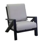 Sala de estar composta por sofá, mesa de centro e poltronas com apoio para os pés - Quadro de avisos Viadurini