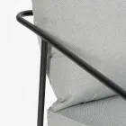 Sala Exterior com 1 Sofá, 2 Poltronas e 2 Mesas em Aço - Preferir Viadurini