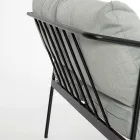 Sala Exterior com 1 Sofá, 2 Poltronas e 2 Mesas em Aço - Preferir Viadurini