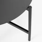 Sala Exterior com 1 Sofá, 2 Poltronas e 2 Mesas em Aço - Preferir Viadurini