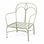 Lounge ao ar livre com estrutura de ferro artesanal feita na Itália - Melinda Viadurini