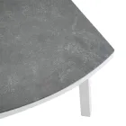 Lounge de exterior em alumínio branco e almofadas creme - Relaz Viadurini