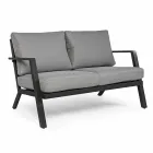 Salão Externo em Alumínio com Almofadas Cobertas em Tecido - Armonia Viadurini