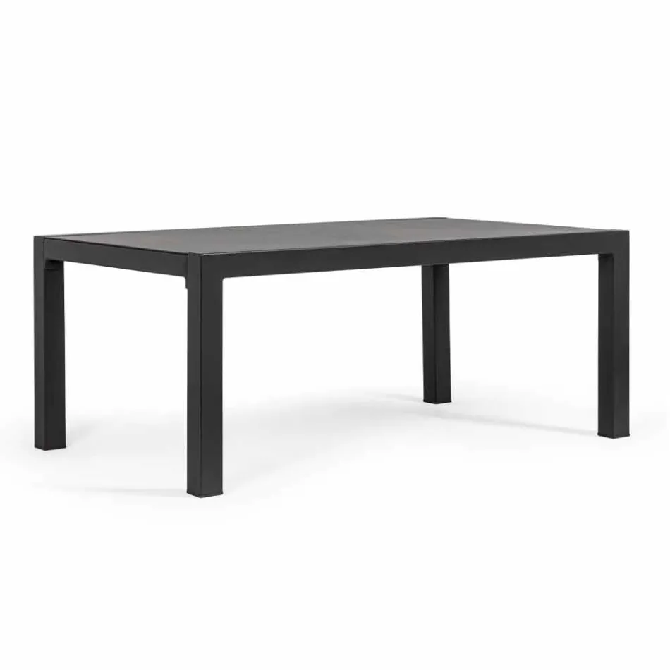 Salão Externo em Alumínio com Almofadas Cobertas em Tecido - Armonia Viadurini