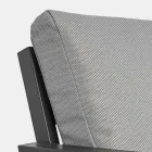 Salão Externo em Alumínio com Almofadas Cobertas em Tecido - Armonia Viadurini