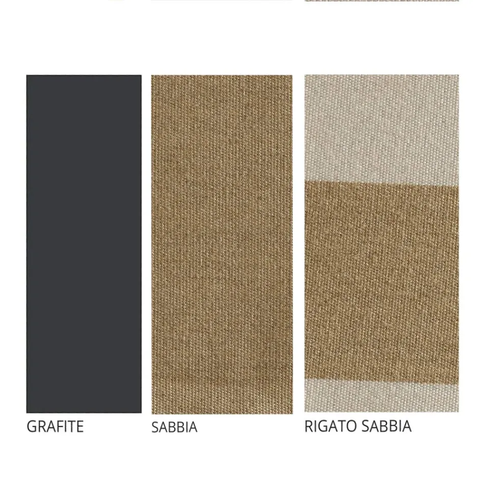 Artisan Garden Lounge com estrutura de ferro fabricada na Itália - Lisotto Viadurini