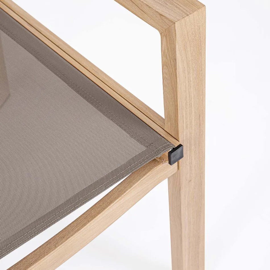 Salão de jardim com 1 sofá, 2 poltronas e 1 mesa de centro - Plano Viadurini