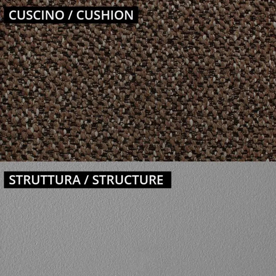 Lounge de jardim com 1 sofá e 2 poltronas Fabricado na Itália - Floreira Viadurini