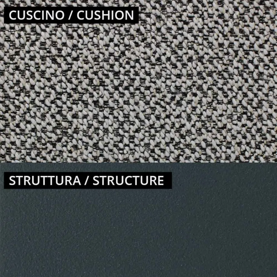 Lounge de jardim com 1 sofá e 2 poltronas Fabricado na Itália - Floreira Viadurini