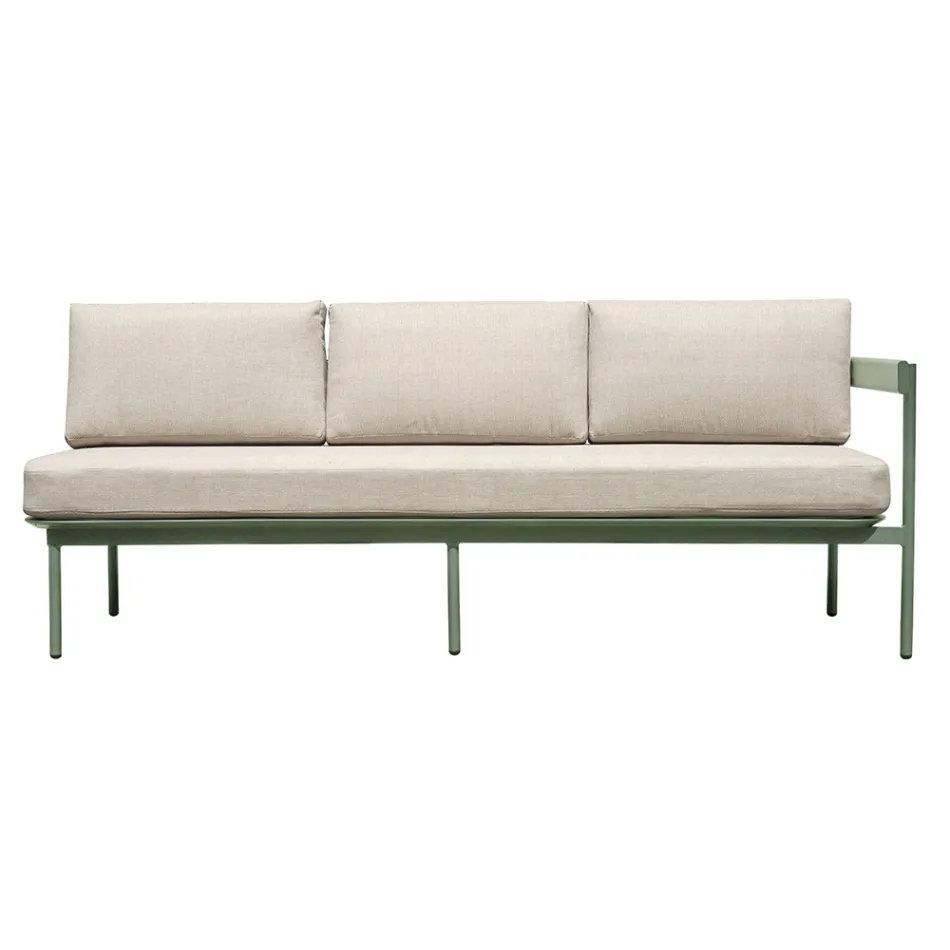 Garden Lounge com 2 sofás e 1 mesa de centro de alumínio - Daisy Viadurini