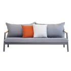 Garden Lounge com 2 Poltronas, 1 Sofá e 1 Mesa de Alumínio - Minni Viadurini