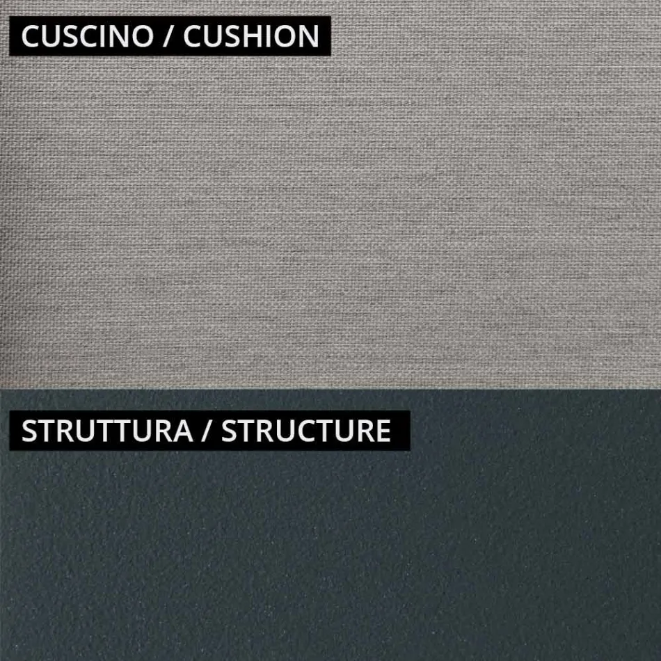 Lounge de jardim com 2 poltronas e 1 sofá de 2 lugares Made in Italy - Fontana Viadurini