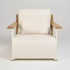 Conjunto de jardim com sofá, 2 poltronas e mesa de centro - Montorio Viadurini