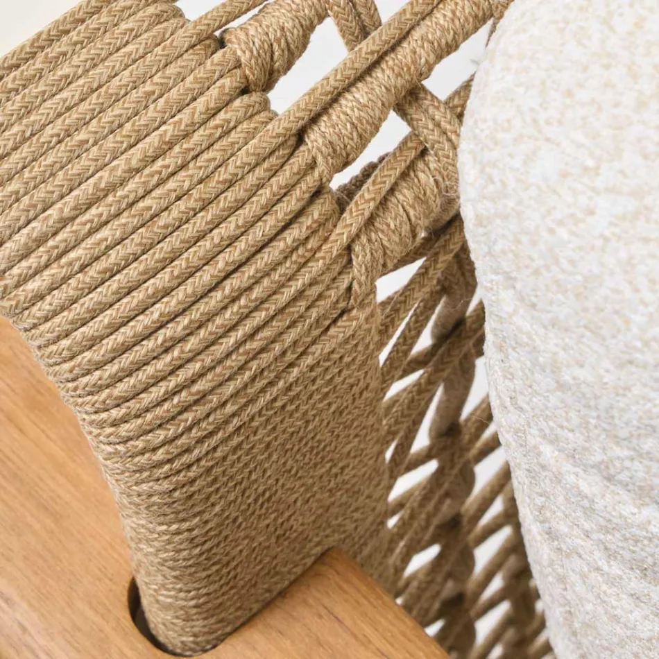 Conjunto de jardim com sofá, 2 poltronas e mesa de centro - Montorio Viadurini