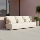 Conjunto de jardim com sofá, 2 poltronas e mesa de centro - Montorio Viadurini