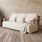 Conjunto de jardim com sofá, 2 poltronas e mesa de centro - Montorio Viadurini