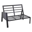 Lounge de jardim com sofá e mesa de centro em alumínio - Etiqueta Viadurini