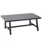 Lounge de jardim com sofá e mesa de centro em alumínio - Etiqueta Viadurini