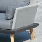 Salão de jardim com estrutura de alumínio cinza antracite - Fouquer Viadurini