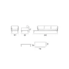 Salão de jardim com estrutura de alumínio cinza antracite - Fouquer Viadurini