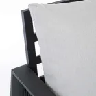 Garden Lounge em Design de Alumínio Branco ou Preto - Milk Rain Viadurini