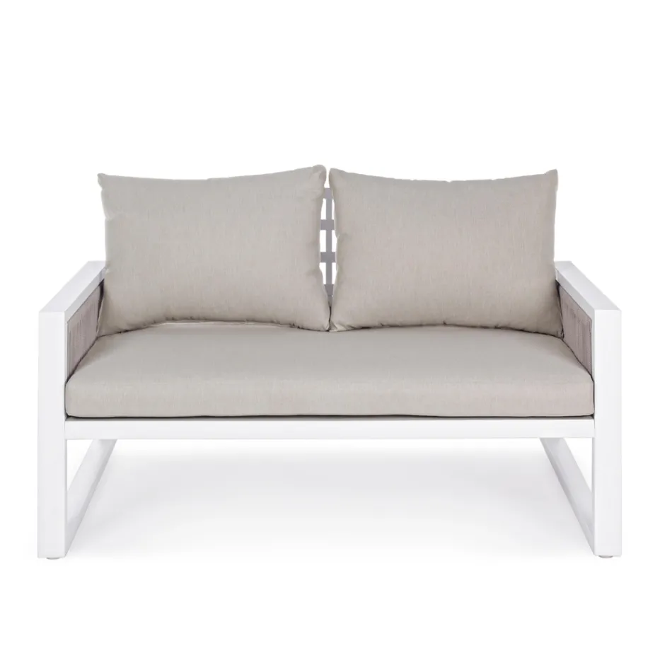 Garden Lounge em Design de Alumínio Branco ou Preto - Milk Rain Viadurini