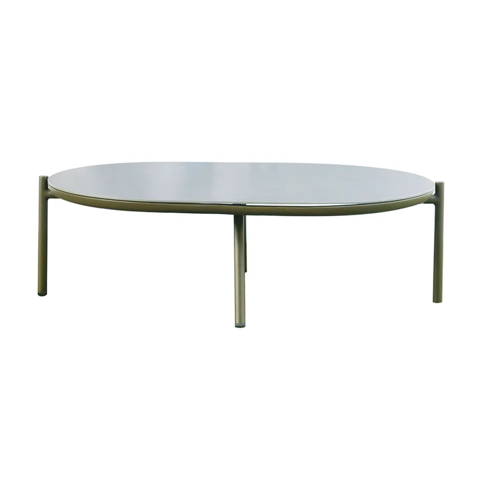 Sala de estar com jardim em alumínio vermelho ou verde - Regalrise Viadurini