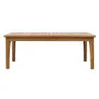 Conjunto de lounge de jardim em teca certificada FSC com almofadas cor creme - Caresa Viadurini