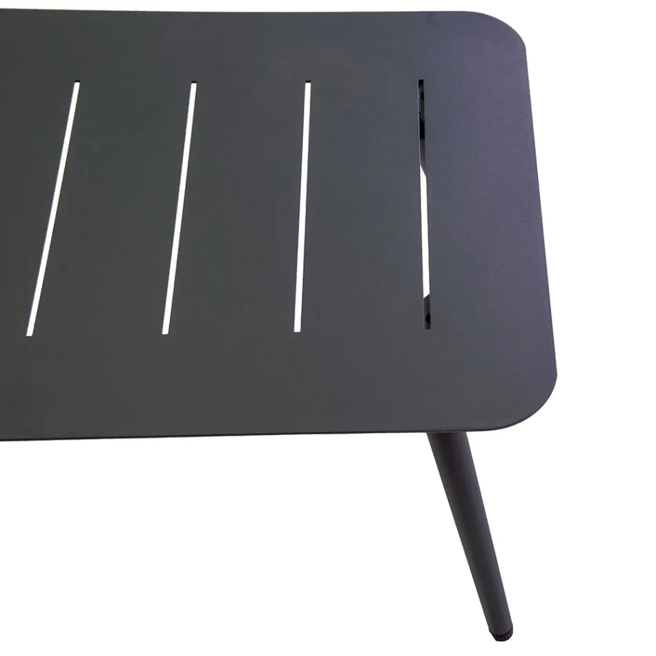 Lounge de jardim em alumínio de diferentes acabamentos - Lembrança Viadurini