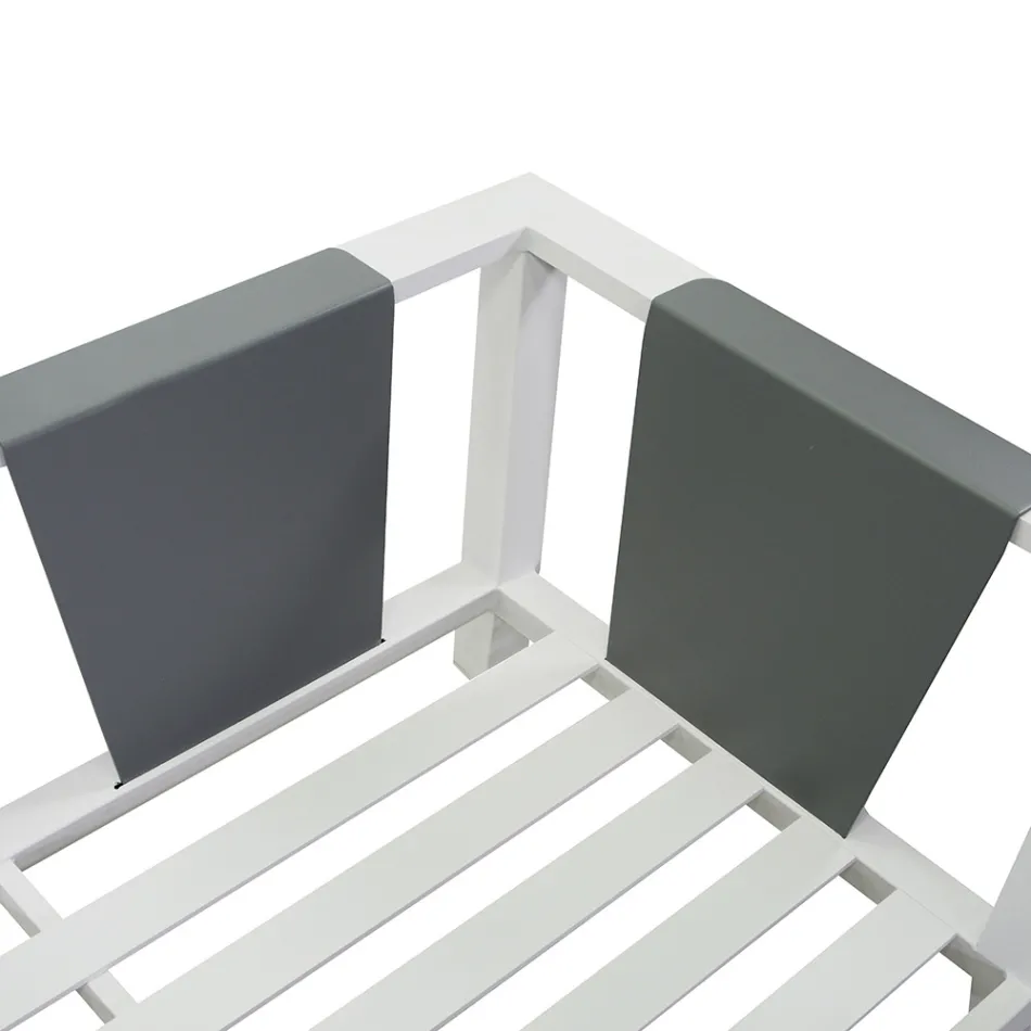 Lounge de jardim em alumínio - Pastéis Viadurini