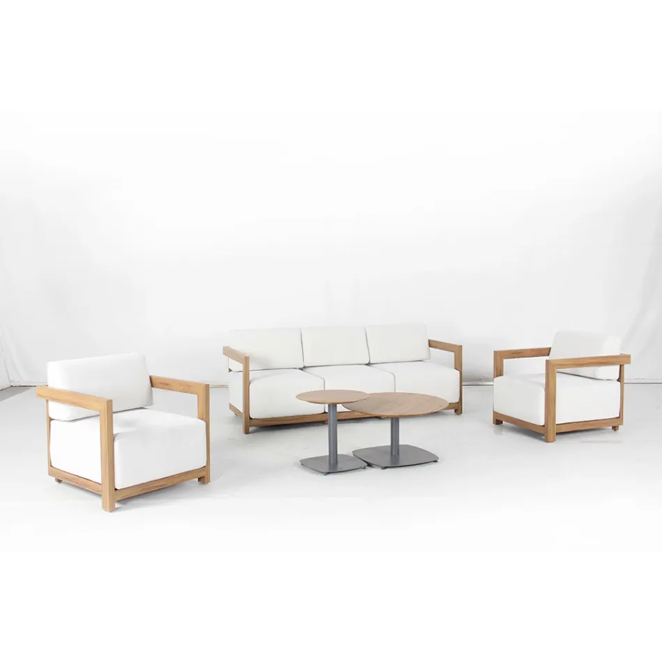 Sala de estar em alumínio com efeito madeira de transferência térmica - Camper Viadurini