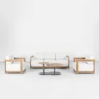 Sala de estar em alumínio com efeito madeira de transferência térmica - Camper Viadurini