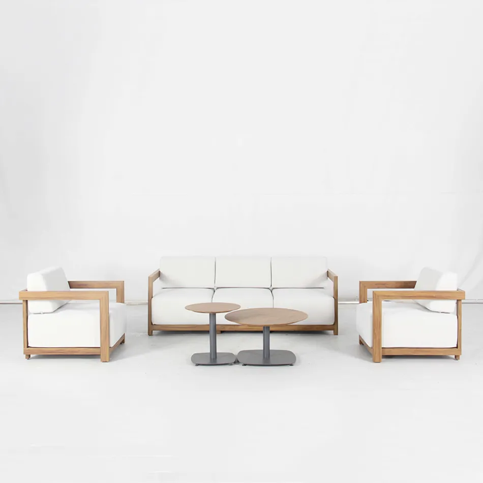 Sala de estar em alumínio com efeito madeira de transferência térmica - Camper Viadurini