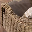 Lounge ao ar livre em cinza Kubù com almofadas de assento - Nazgul Viadurini