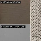 Lounge de jardim com poltronas e sofá de metal Made in Italy - Prato Viadurini