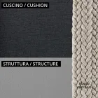 Lounge de jardim com poltronas e sofá de metal Made in Italy - Prato Viadurini