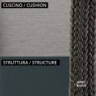 Lounge de jardim com poltronas e sofá de metal Made in Italy - Prato Viadurini