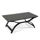 Sala de estar em alumínio com braços em teca brasileira - Diário Viadurini