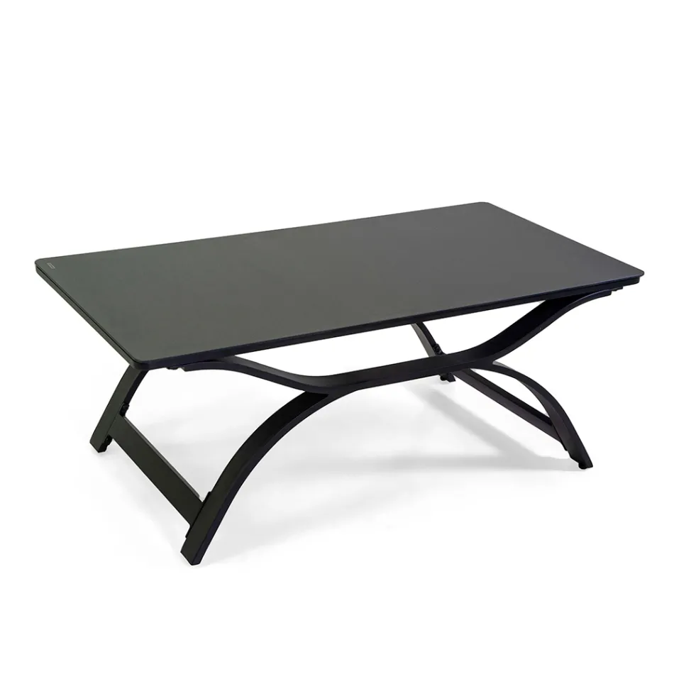 Sala de estar em alumínio com braços em teca brasileira - Diário Viadurini